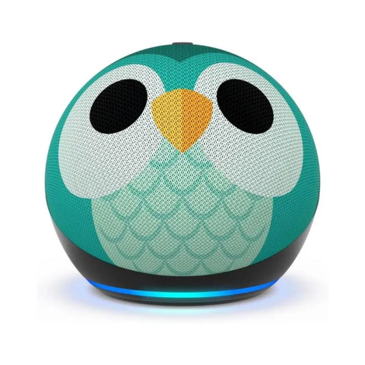 Parlante Inteligente Amazon Echo Dot 5ta Gen Kids Edition Sonido Vibrante y Claro Control Parental Integrado WiFi Doble Banda Diseño Buho C2N6L4-OWL