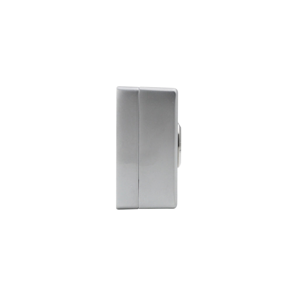 Boton de Salida Dimax de Aleacion de Zinc Contacto NO COM LED Azul Voltaje 12Vdc No Incluye Caja C787