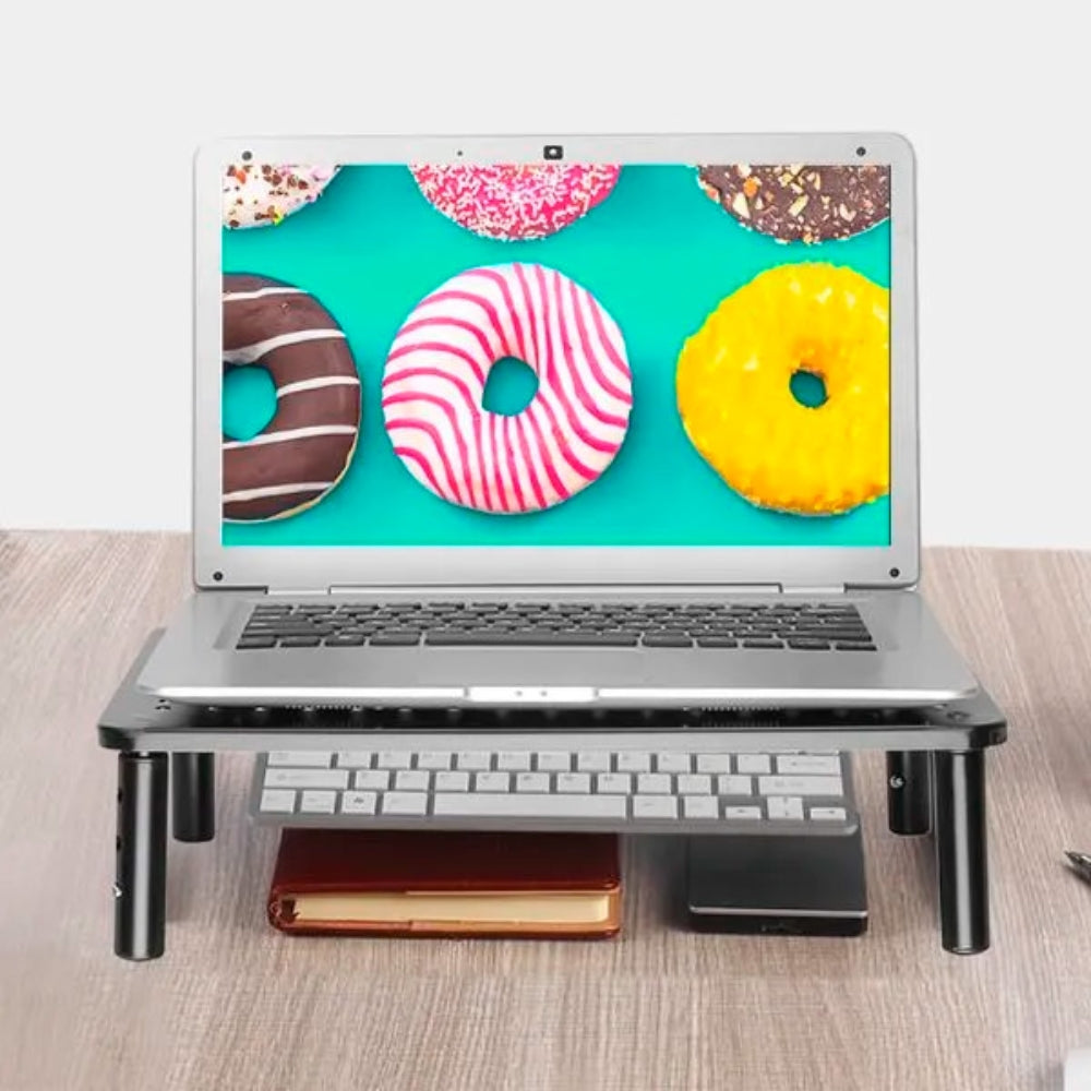 Soporte de Monitor Dimax de 3 Niveles Soporta 20Kg B018