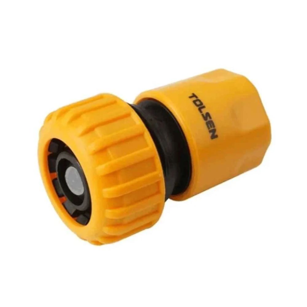 Conector de Manguera Tolsen con Bloqueo de Agua de 3/4" 57163