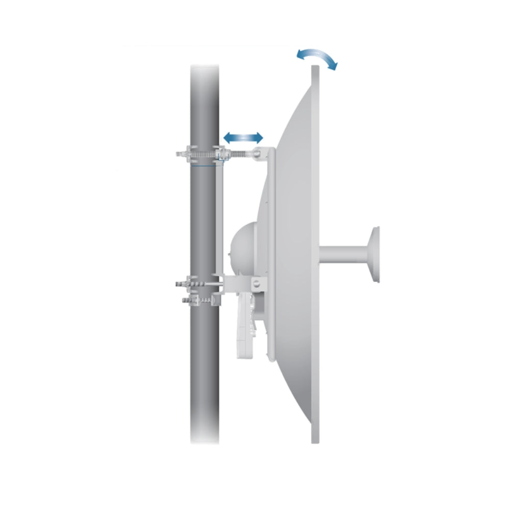 Antena Ubiquiti Parabolica para Radio Airfiber 5X Ganancia 34dBi Polaridad Slant 45 Grados UB-AF-5G34-S45