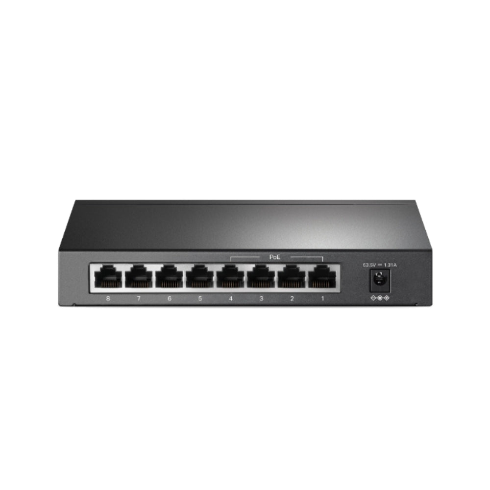 Switch TP-Link 8 Puertos 4 Puertos POE Potencia 57W cada Puertos 15.4Watts TL-SF1008P