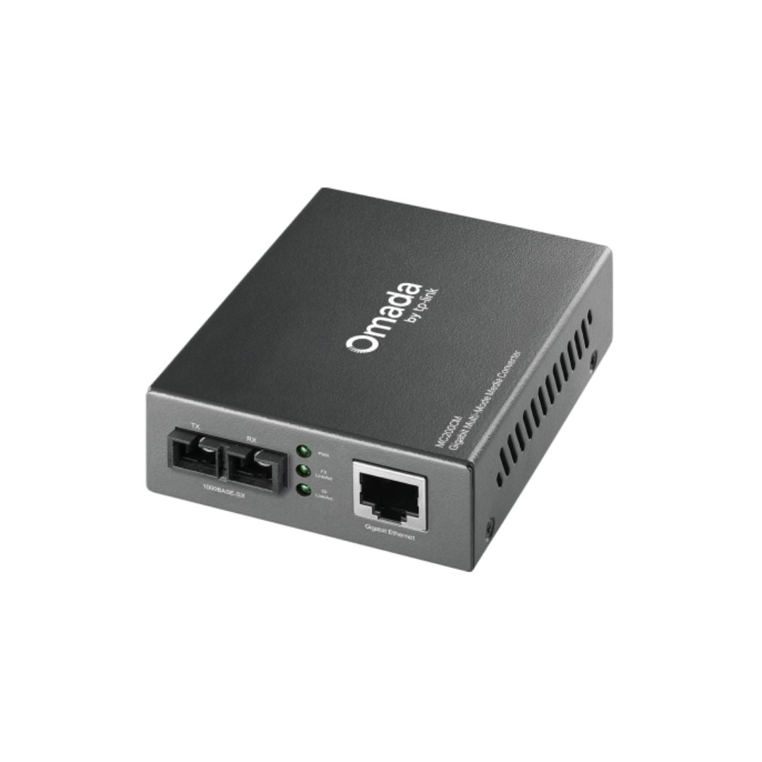 Conversor Fibra Optica a Ethernet TP-Link Multimodo 850nm Duplex SC 1 Ethernet Auto MDI MDIX Distancia hasta 500m MC210CS