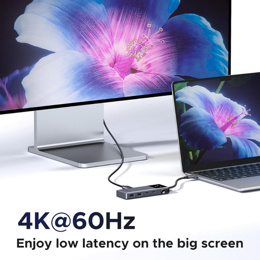 Hub USB-C Ugreen 6en1 1xHDMI 4K 2xUSB-A 3.2 2xUSB-C 3.2 PD hasta 100Watts Velocidad hasta 10Gbps 35998