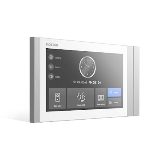 Video Portero Kocom 7" Pantalla Color Exterior color Blanco KCV-T701SMW