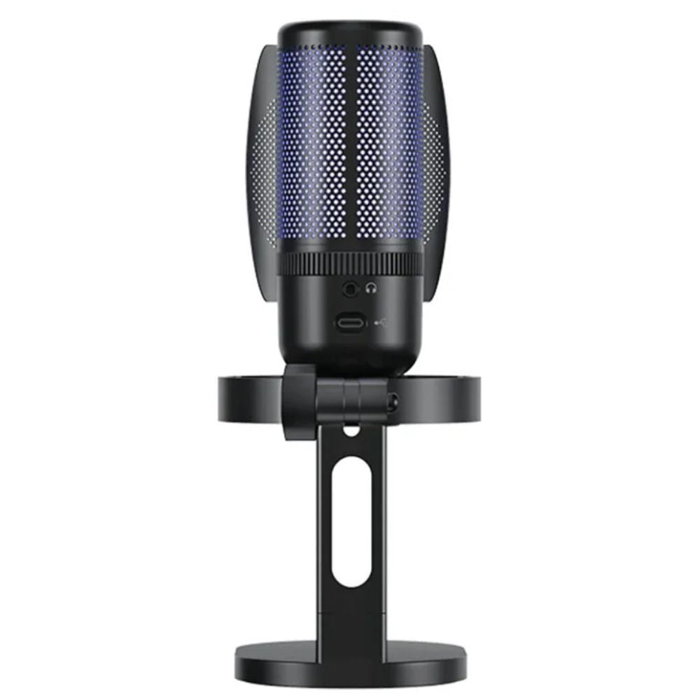 Microfono USB de Condensador Boya con Iluminacion RGB 3 Efectos Calidad HiFi 48KHz/24bits Cancelacion de Ruido con un Toque 3 Patrones Polares Monitoreo TRS 3.5mm BOYA K3-02