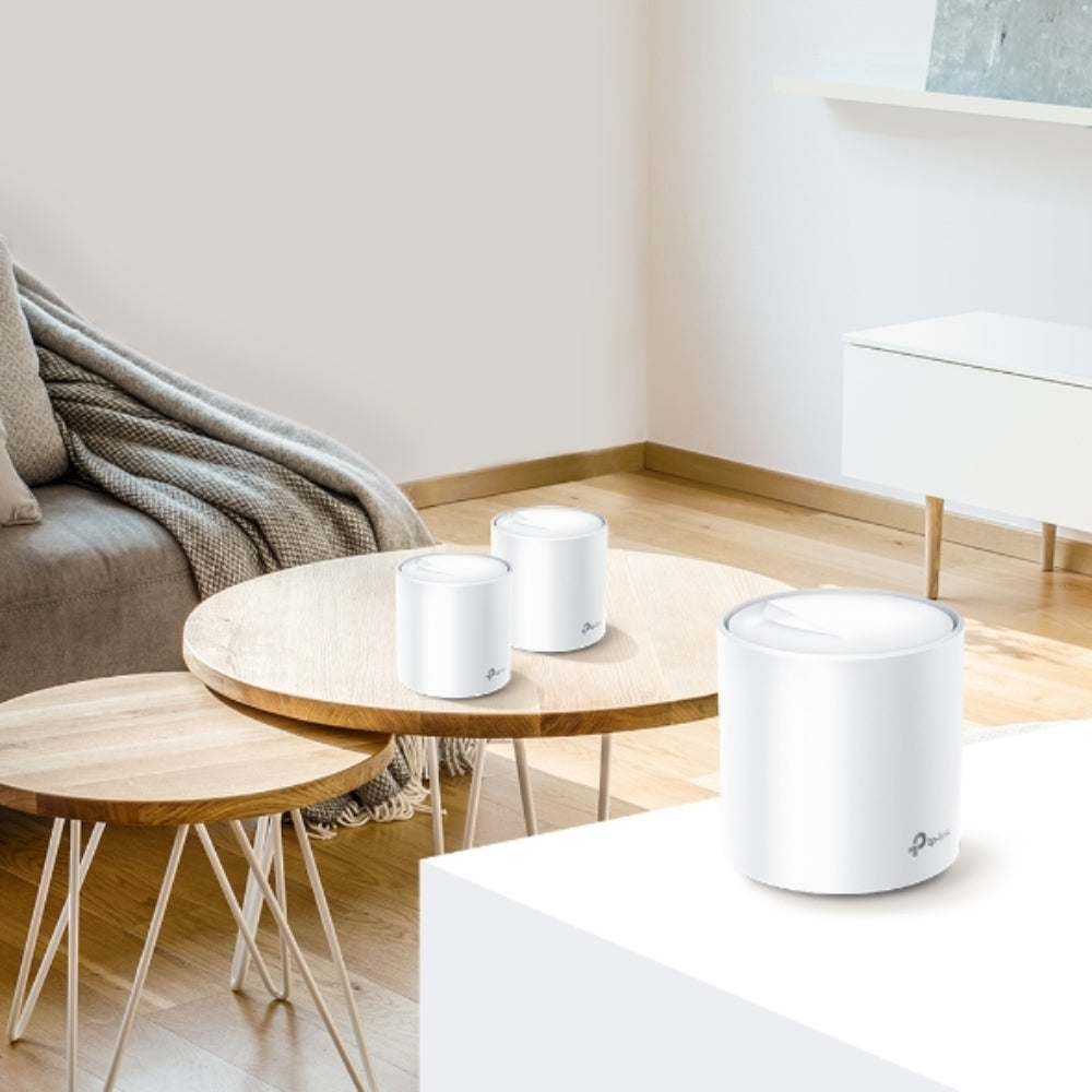 Set de 2 Piezas Sistema WiFi6 Mesh TP-Link X60 Elimina Zonas Muertas Roaming Conexiones sin Lag Control Parental DECO X60(2-PACK)
