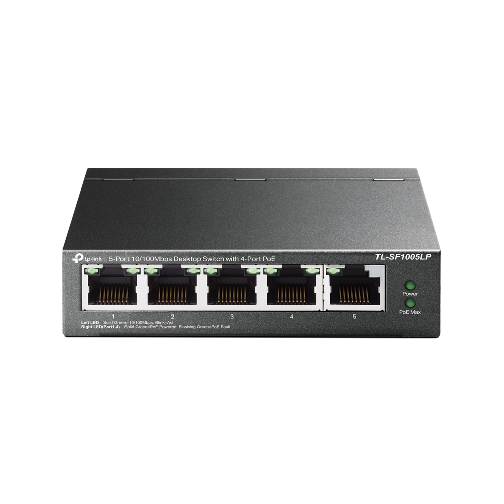Switch TP-Link 5 Puertos 10/100 Mbps POE TL-SF1005LP