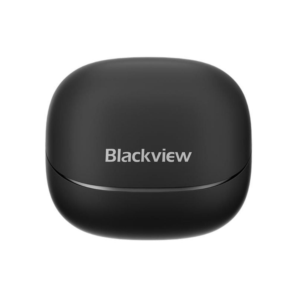 Audifonos Blackview Inalambricos Confort Bluetooth 5.4 Autonomia hasta 5 horas y 24 horas con el estuche Estuche de Carga con Display Nivel de Bateria color Negro AIRBUDS 9-BK