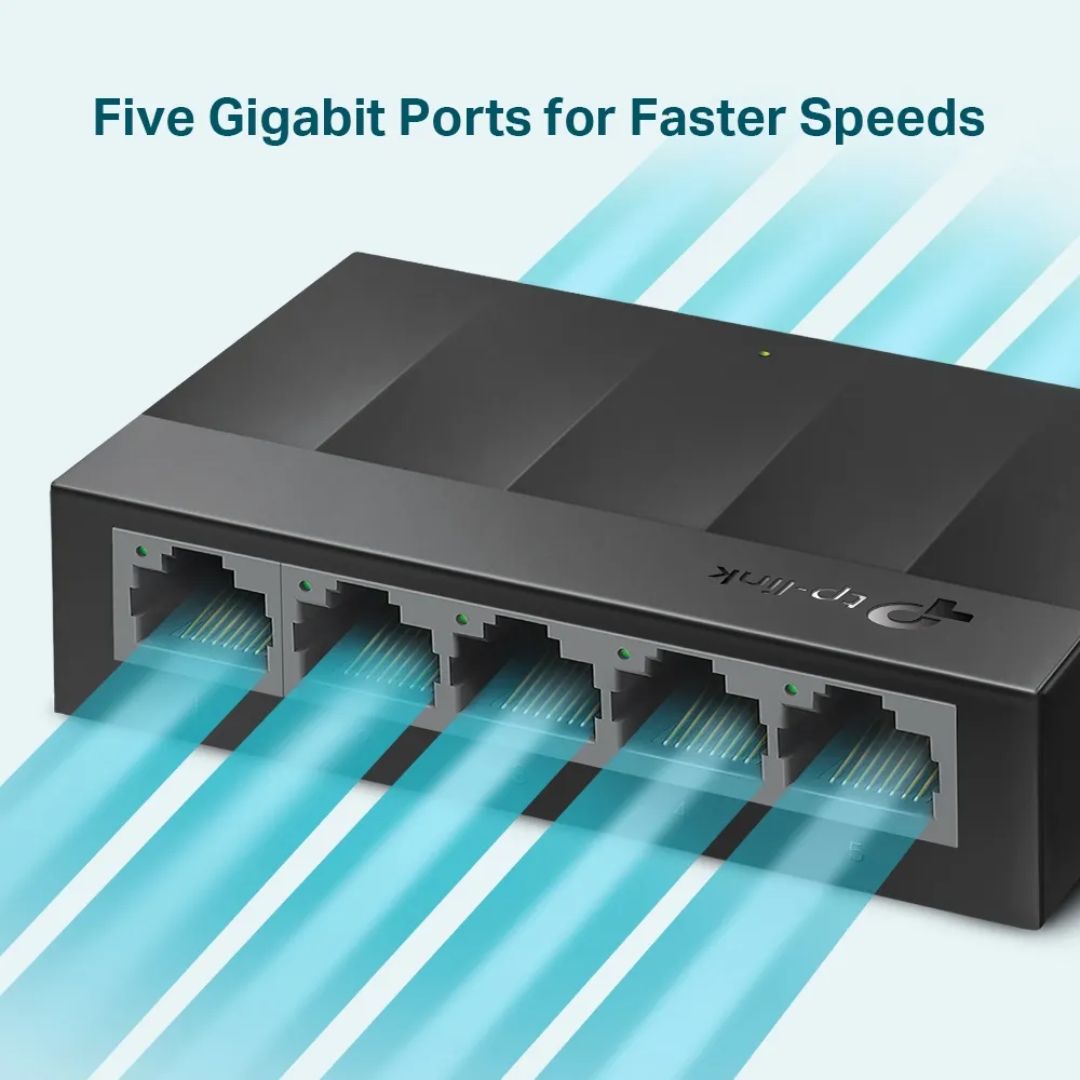 Switch TP-Link Lite Wave 5 Puertos Gigabit Carcasa de Plastico LS1005G