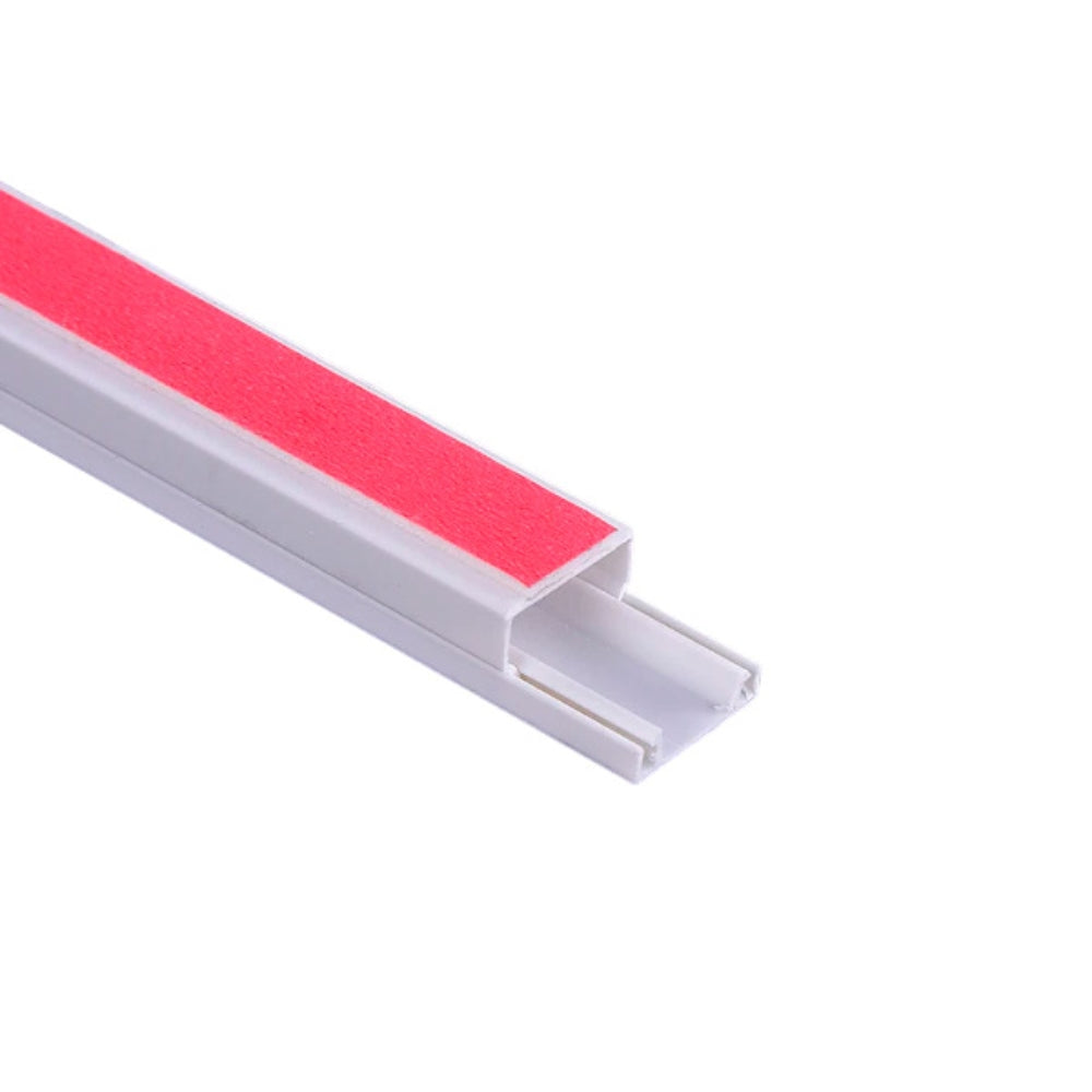 Cable Canal Dimax PVC 19x39mm Paquete de 10 Unidades Longitud 2 Metros color Blanco incluye Cinta Adhesiva S116