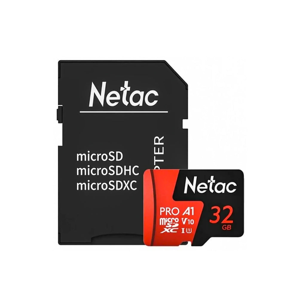 Memoria Micro SD Netac 32GB Extreme Pro SDXC V30 A1 Clase 10 hasta 100MBps Si Incluye Adaptador a SD NT02P500PRO-32G-R