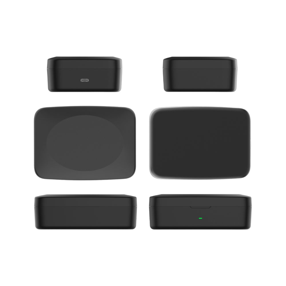 Microfono Dimax Inalambrico Doble con Receptor Triple puerto Lightning USB-C y Aux Bateria hasta 6 Horas Estuche Puerto USB-C V383
