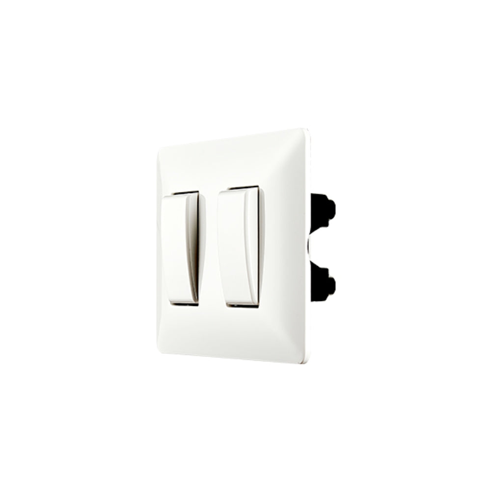 Interruptor Dimax 2 Puntos 10 Amp color Blanco Z003