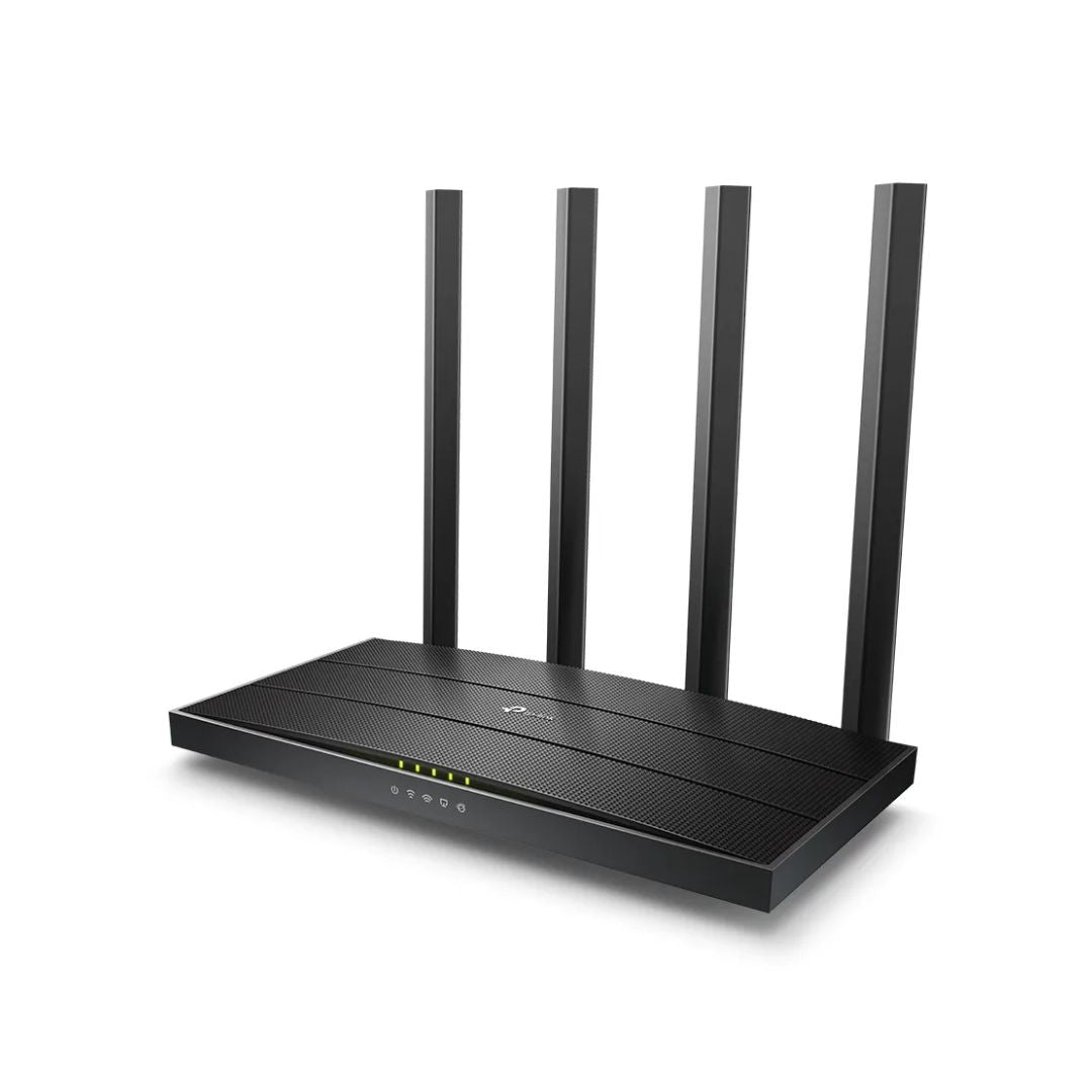 Router TP-Link Inalambrico AC1900 4 Antenas Fijas Doble Banda 2.4 y 5GHz MU MiMo 3x3 1xWAN 4xLAN Soporta IPv4 IPv6 DHCP Smart Connect ARCHER C80
