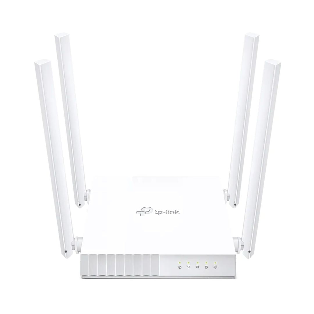 Router TP-Link Inalambrico AC750 4 Antenas Doble Banda 2.4 y 5GHz 1xWAN 4xLAN MU-MIMO Multimodo 3en1 Archer C64