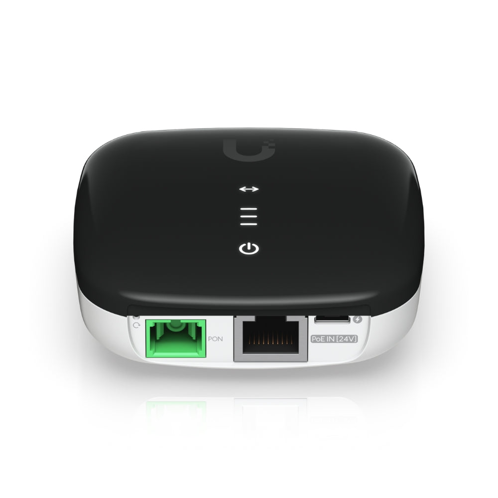 Ufiber Ubiquiti Loco CPE GPON WAN SC/UTP GPON 1xEthernet Gigabit 550Mbps PoE Incluido 24Vdc 0.3Amp Compatible con OLTs de Otros UB-UF-LOCO