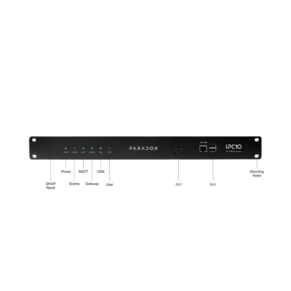 Receptora de Monitoreo Paradox para Recibir datos IP Ethernet de los Sistemas Paradox y convertirlo a formato CID IPC10