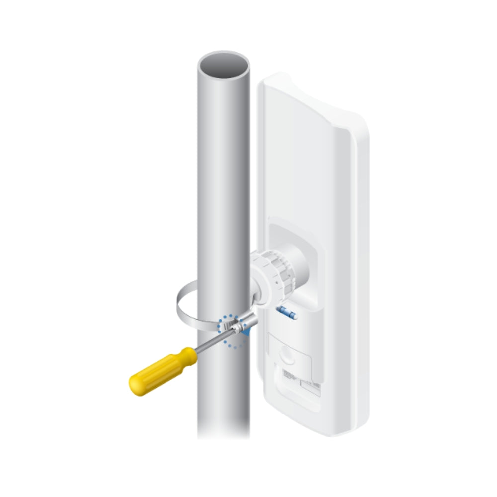 Litebeam Ubiquiti Sectorial GPS 5AC 90° PTP o PTMP 5GHz 17dBi 25dBm Inyector PoE 24V 0.5A Gigabit Incluido UB-LAP-GPS