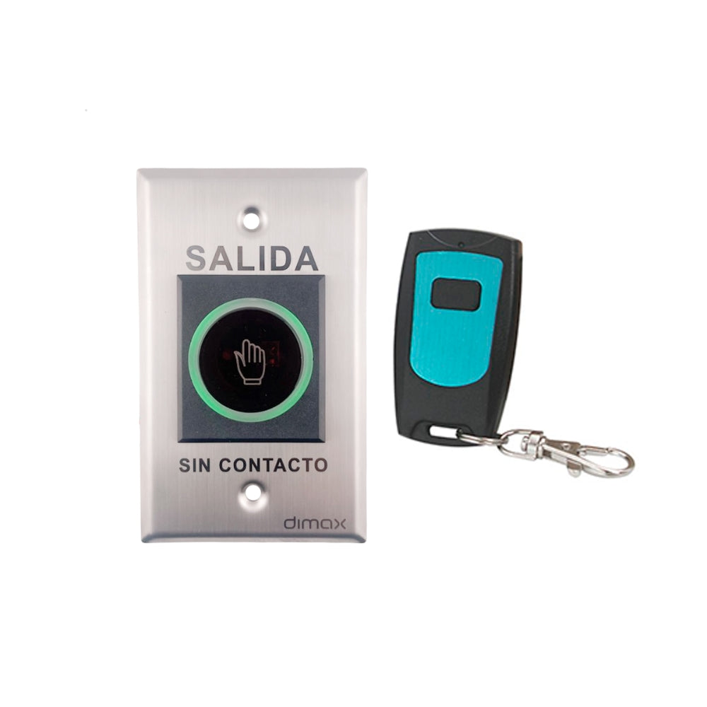 Boton Dimax para Accionamiento sin toque con Control Remoto Conexion NO NC COM C770