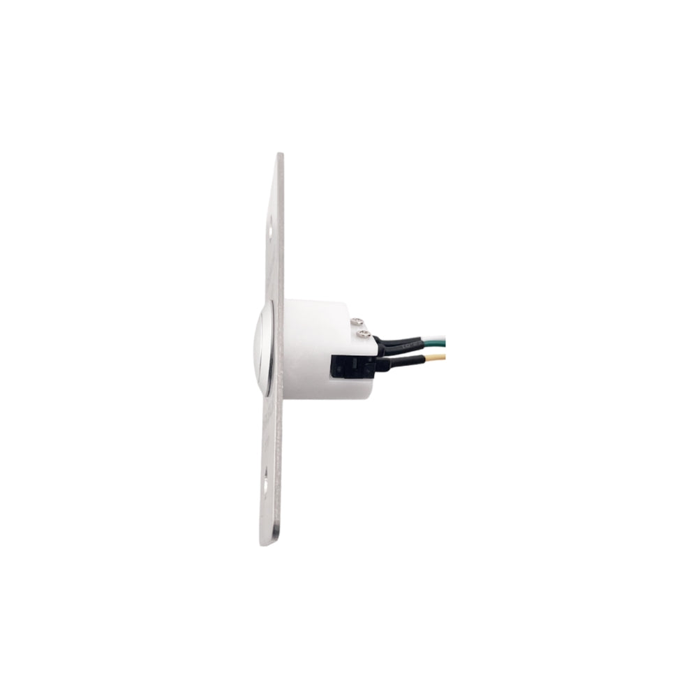 Boton de Salida Dimax de Acero Inoxidable Contacto NO NC COM Voltaje 125-250Vac 3Amp Maximo No Incluye Caja C785
