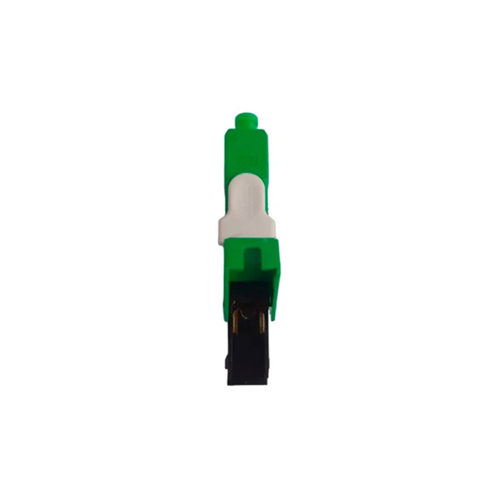Conector Mecanico de Fibra Optica Dimax a Presion SC UPC Compatible con FO Drop SM MM Perdida <= 0.5 Reutilizable hasta 10 Veces color Verde C840