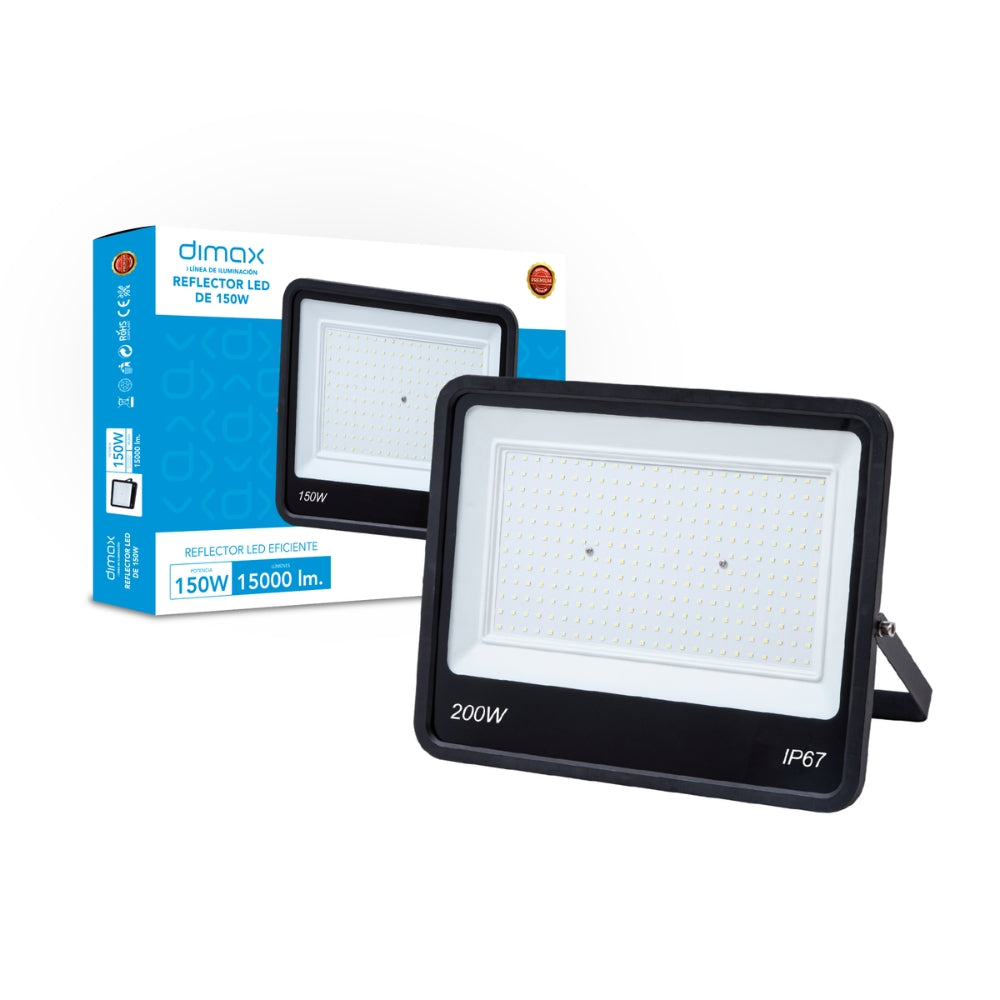 Reflector Dimax 200W de ALuminio para uso en Exterior IP67 S169
