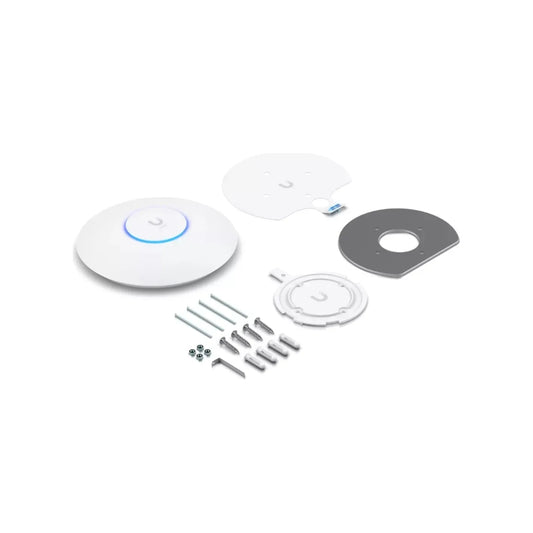 Access Point Ubiquiti WiFi6 Unifi U6 Doble Banda Antenas 3/4.5dBi 802.3AF Hasta 4 SSIDs Sin Inyector PoE UB-U6+