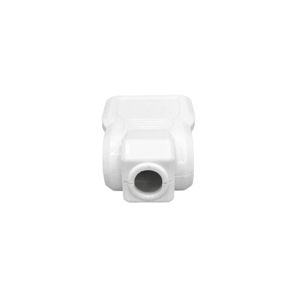 Enchufe Dimax Macho Paquete de 20 Piezas Ideal para uso Domestico o Comercial color Blanco F326