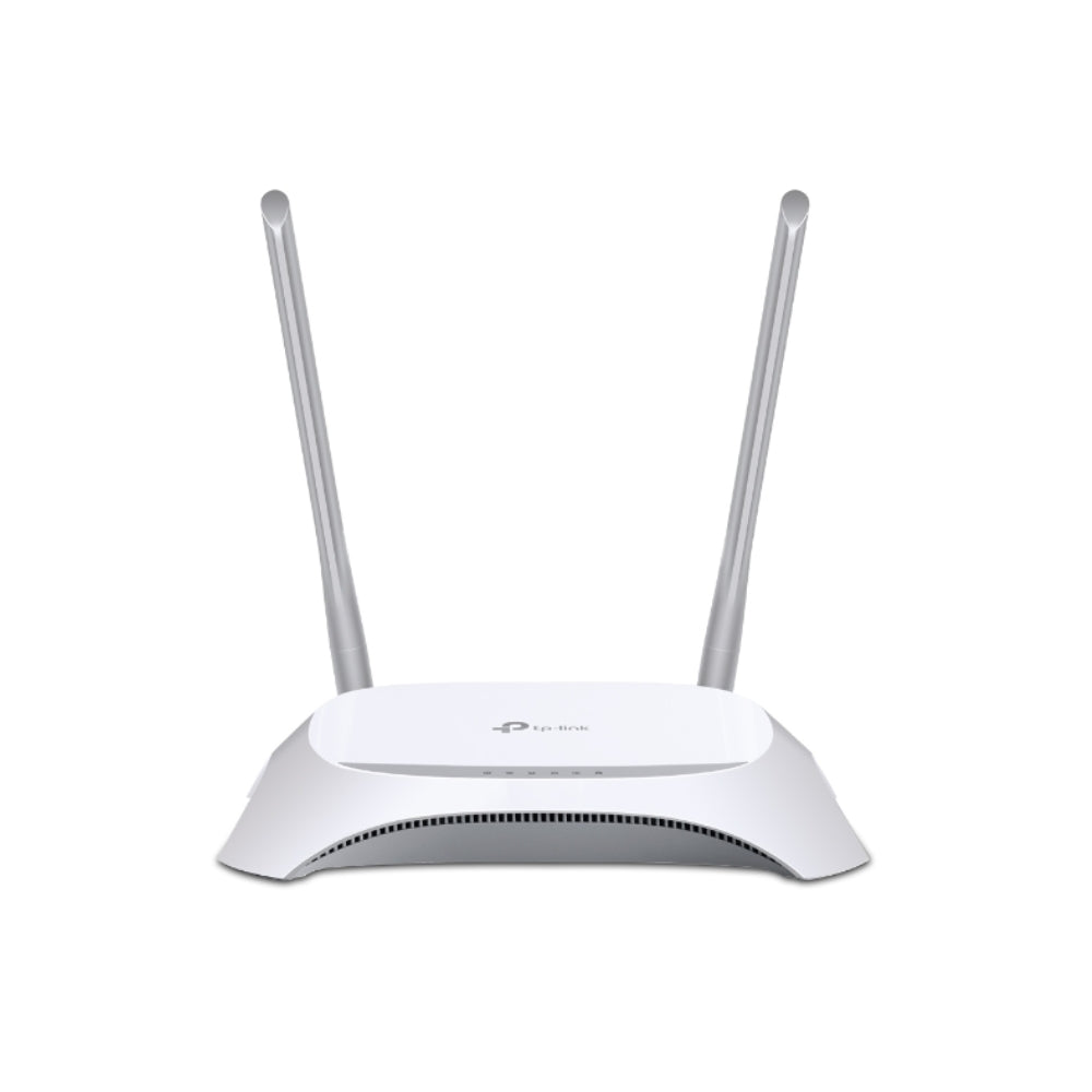 Router Inalambrico TP-Link 3G 4G LTE 300Mbps 1xWAN 4xLAN 2 Antenas 5dBi Control de Ancho de Banda TL-MR3420