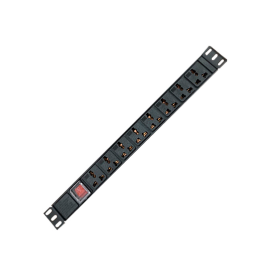 PDU Dimax para Rack de 19" con 8 Tomas tipo Nema 5-15 220Vac 15Amp 1875W Cable de 170cm C755