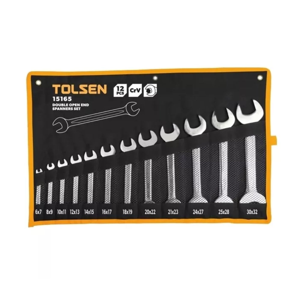 Set de 12 Llaves Combinadas Tolsen Medida mm 15165