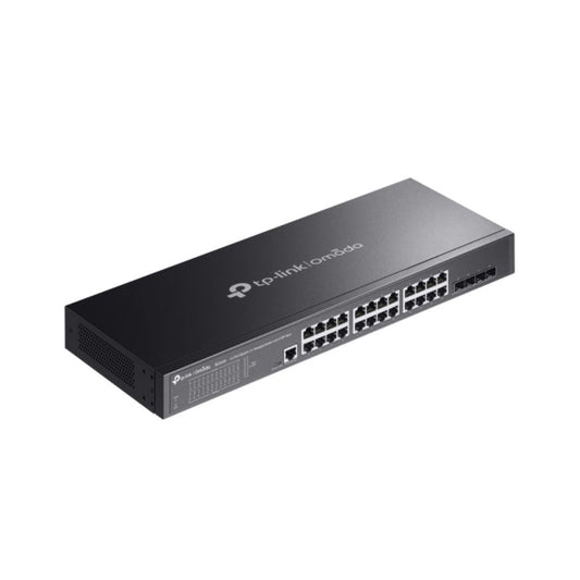 Switch TP-Link Jetstream 4 Puertos SFP+ 24 Puertos Gigabit Soporta VLAN 802 Storm Control Gestion por Web CLI QoS Integracion Omada SG3428