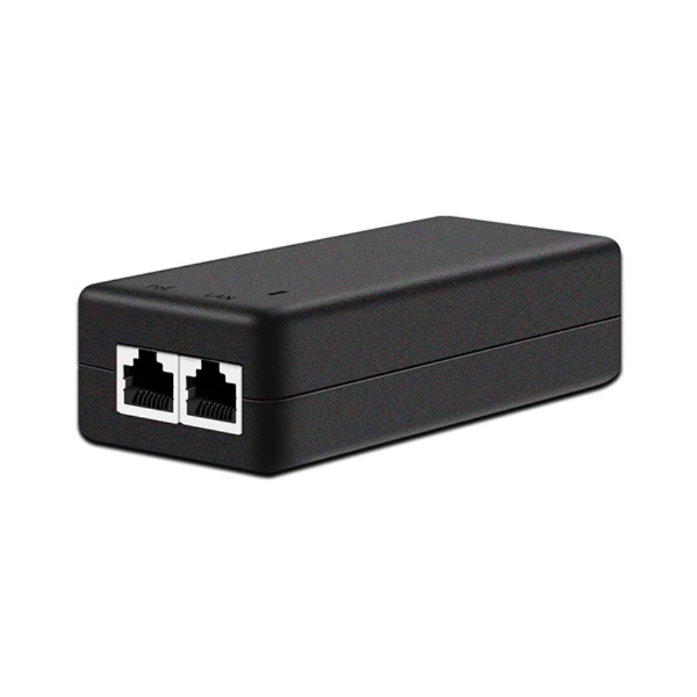 Inyector PoE Dimax 30 Watts Entrada 110 a 240VAC Salida 52V 577mA Alcance hasta 100 metros Incluye Cable de Poder N063