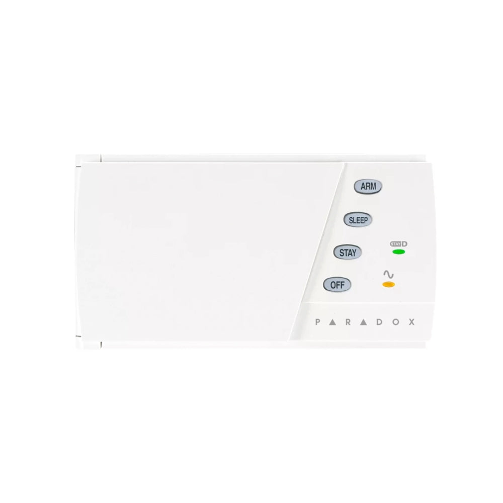 Teclado de Alarma LED Paradox Cableado de 10 Zonas y 1 particion Iluminacion de Teclas Compatible con MG5050 y Serie SP K636