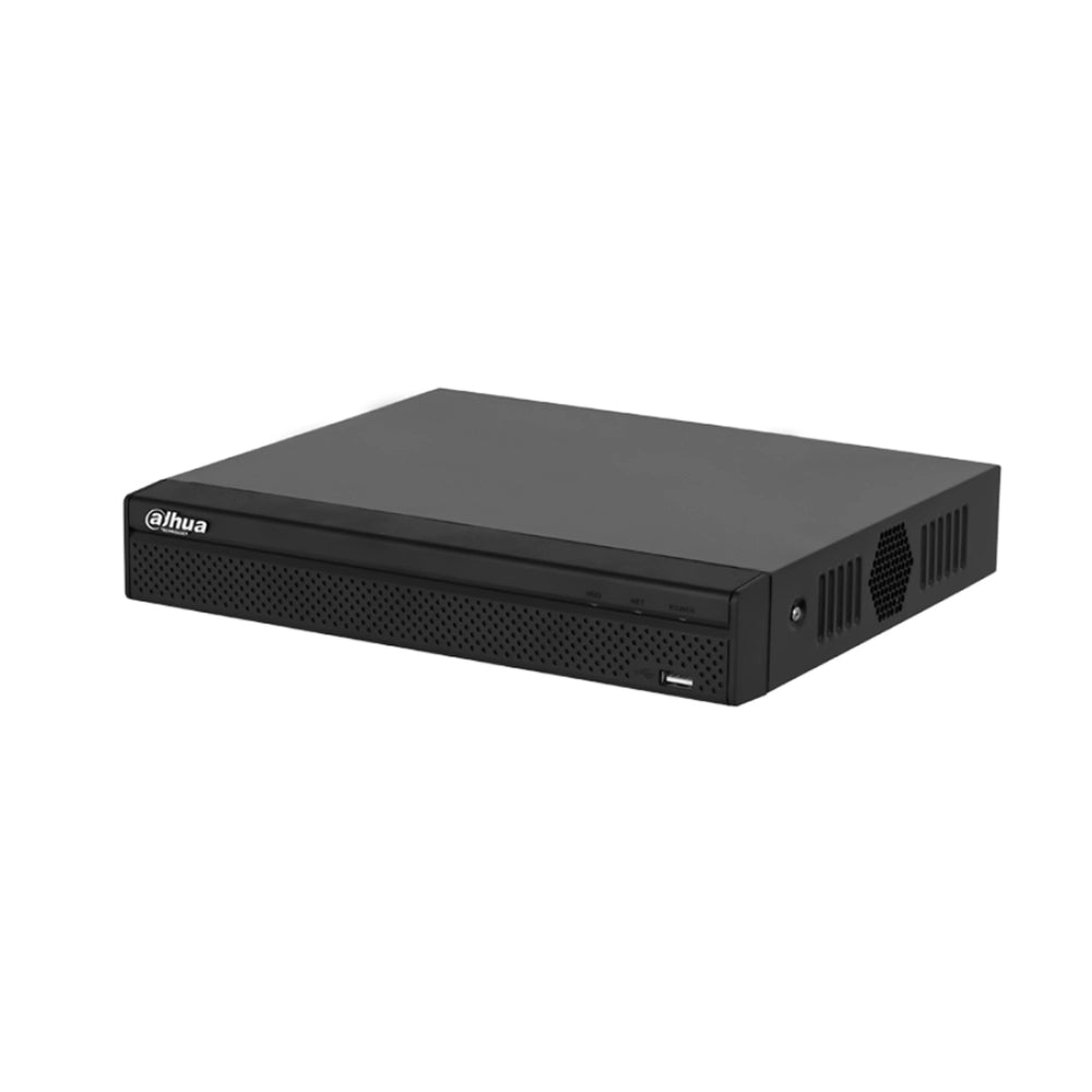 Grabador IP Dahua de 8 Canales PoE 4Ch SMD Plus 4Ch Proteccion Perimetral 1xHDD hasta 16TB 1xHDMI 1xVGA 1xRJ45 Audio 1I/1O NVR2108HS-8P-S3