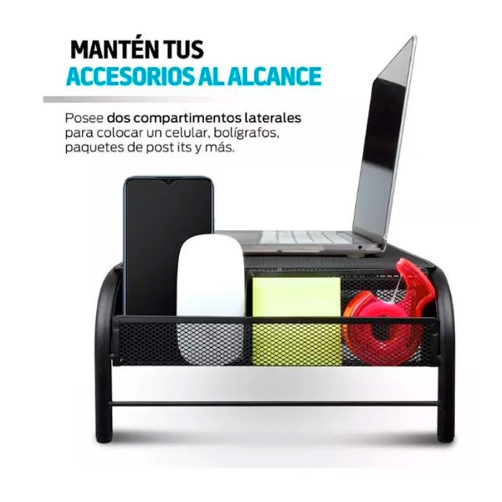 Soporte Dimax con Cajon y 2 Bolsillos Laterales de Almacenamiento B017
