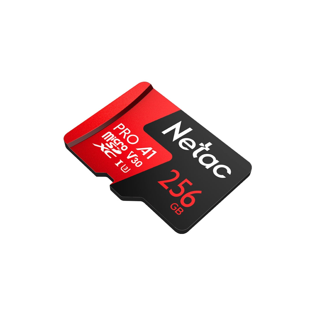 Memoria Micro SD Netac 256GB Extreme Pro SDXC V30 A1 Clase 10 hasta 100MBps NT02P500PRO-256G-S