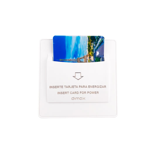Activador de Energia Dimax para Habitaciones con Sistema RFID para Hoteles Solo Compatible con Tarjetas Mifare Voltaje 110 a 240VAC C781