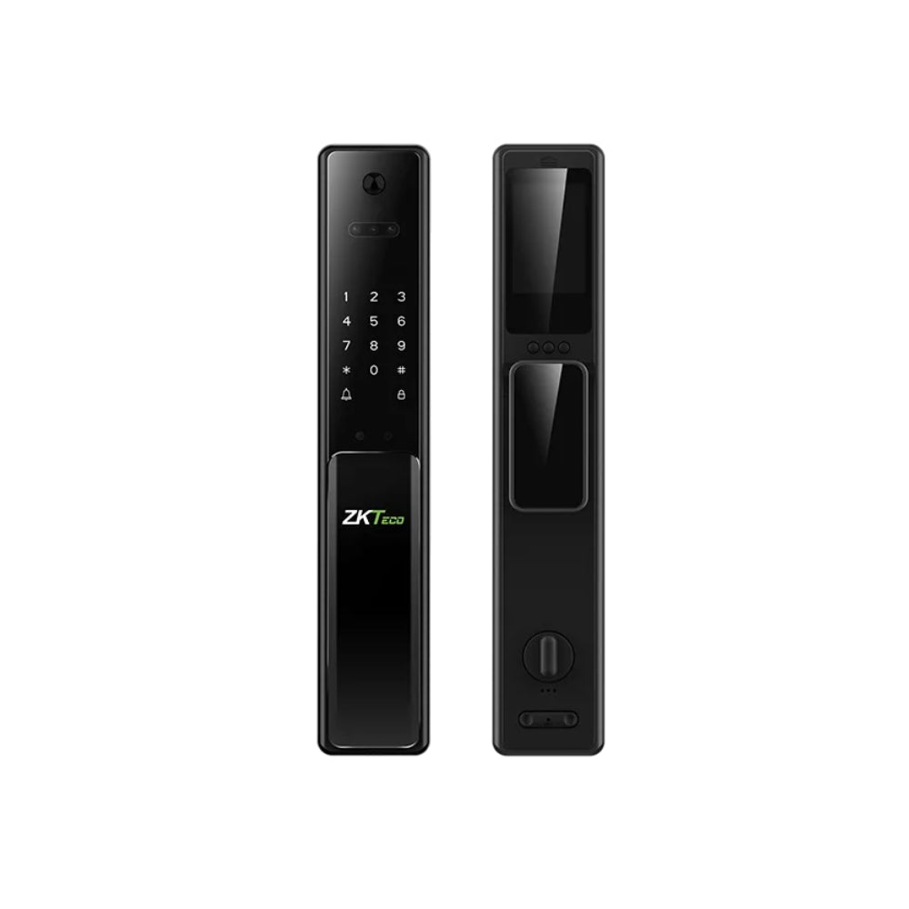 Cerradura Smart Zkteco Capacidd 50xRostro 100xHuella 50xContraseña 50xTarjeta IC S50 Comunicacion WiFi Bateria Interna 4200mA HBL400-Left