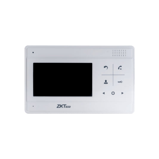 Monitor Zkteco para Interior Pantalla LCD 4.3” 4 Cables Alimentacion Video Audio Tierra 15Vdc VDPI-A1