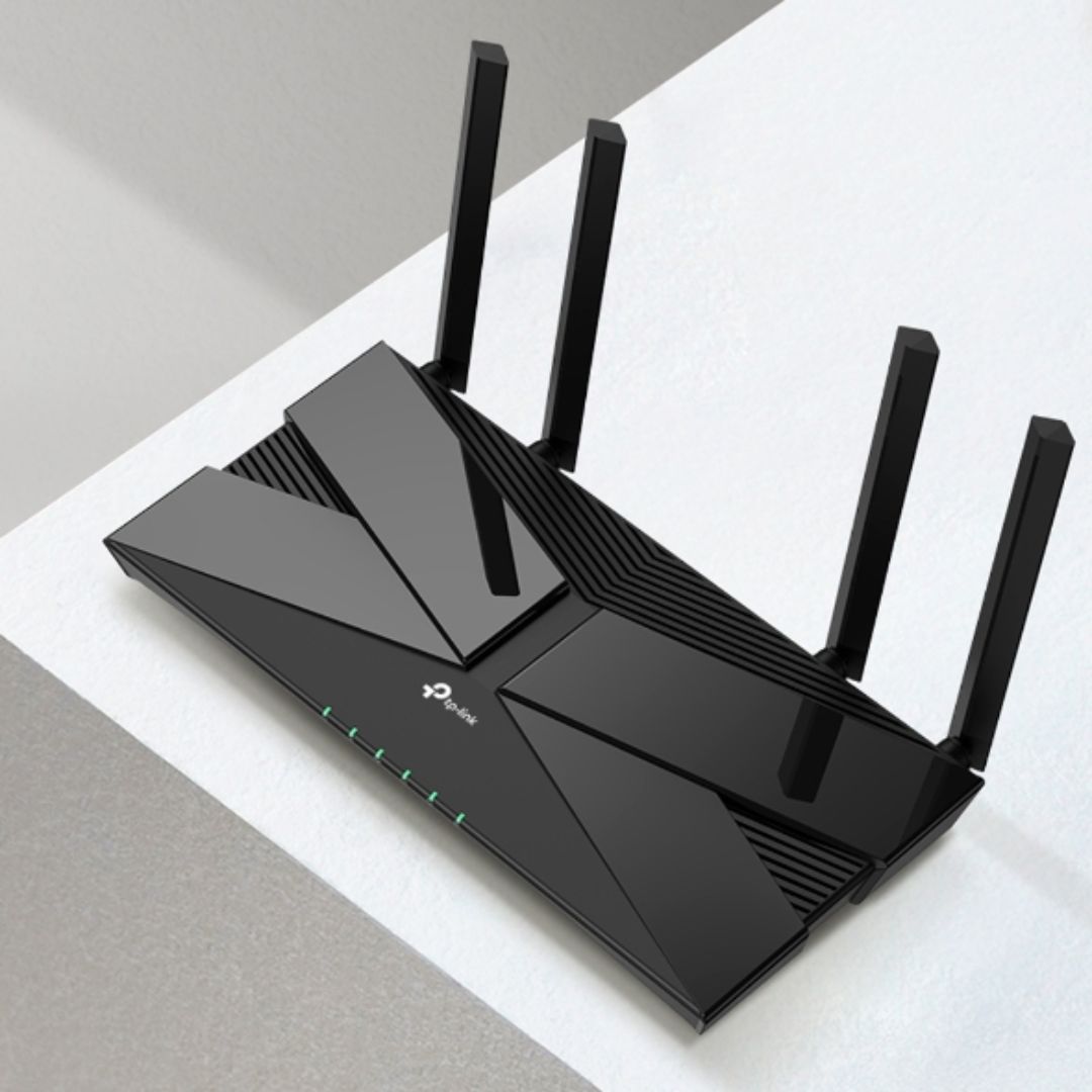 Router TP-Link Inalambrico AX1800 WiFi 6 CPU Quad Core 4 Antenas Doble Banda 2.4 y 5GHz 1xWAN 4xLAN 1xUSB 3.0 ARCHER AX20