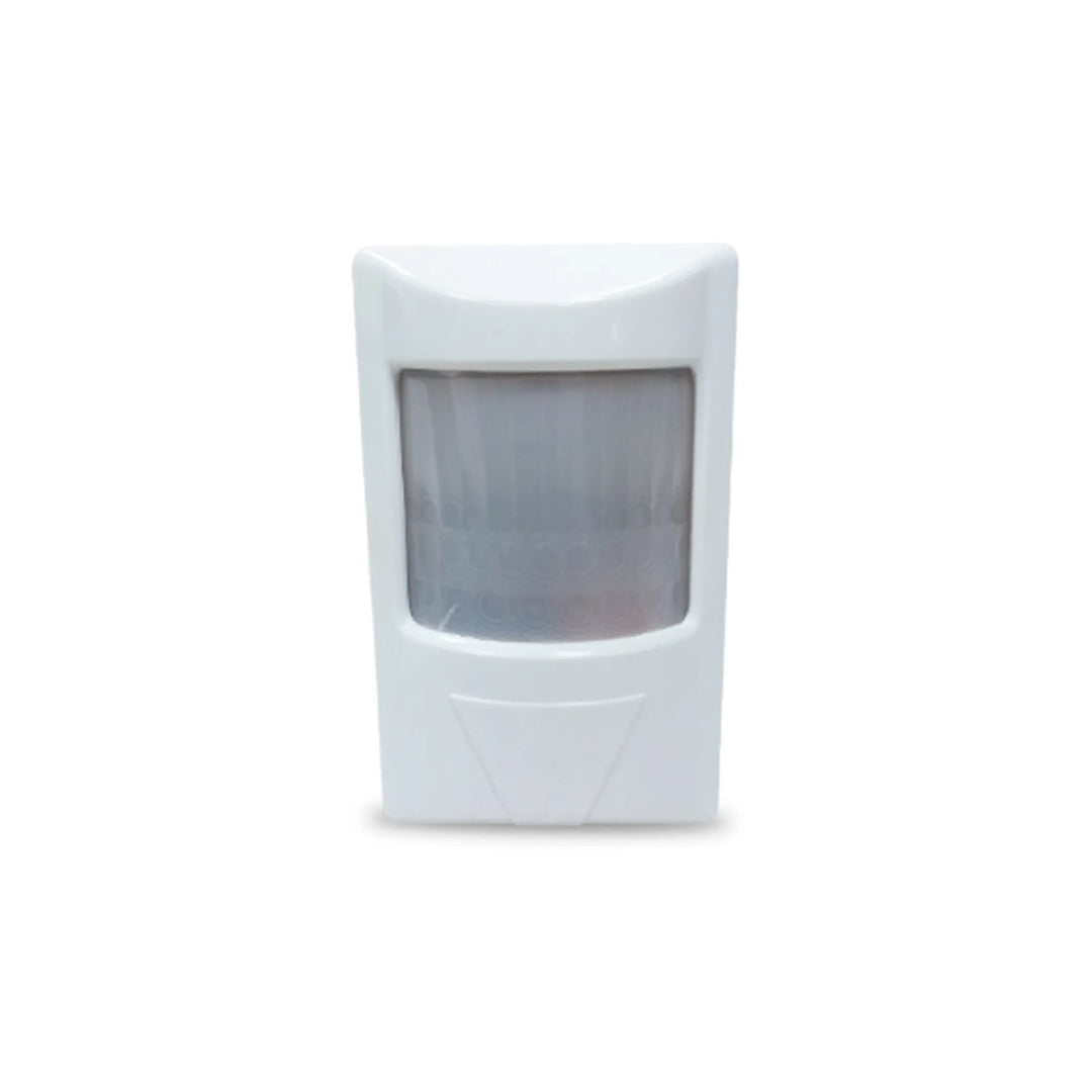 Sensor de Movimiento Dimax para Pared Angulo 180° Rango Detecta 12Metros Ajuste Tiempo 10sec-10min Carga 300-1200Watts IP20 E008