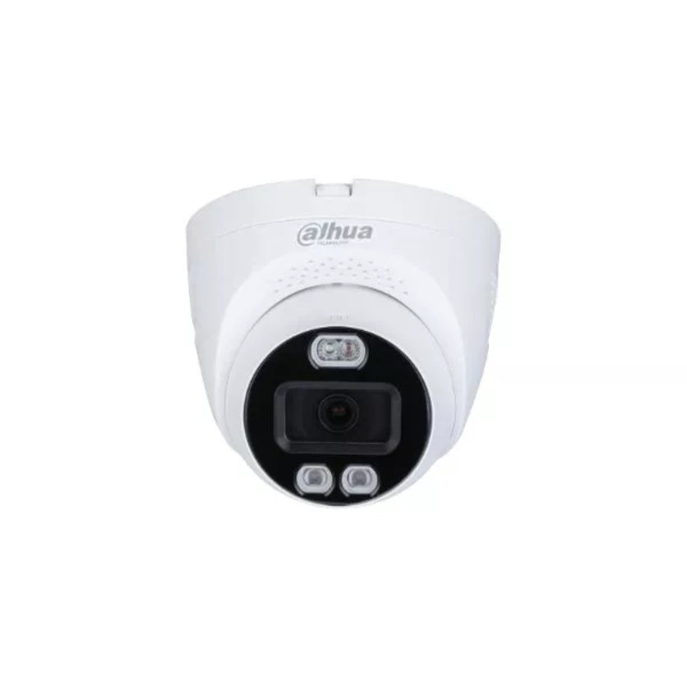 Camara Dahua HDCVI Domo 5MP Full Color 24/7 Interface de Salida para Alarmas y Sirena Lente 2.8mm IR 40 metros 25fps 5MP IP67 HAC-ME1509TQN-A-PV-028-S2