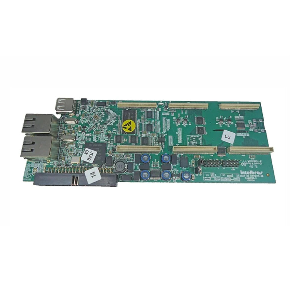 Placa base Intelbras ICIP30 Impacta 68i Soporta Protocolo SIP 2 Puertos Ethernet 100Mbps Hasta 30 Canales VoIP con 3 Placas Codec 4400101 Cancelacion de Eco 4400100