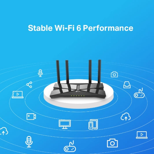Router TP-Link Inalambrico AX1500 WiFi 6 4 Antenas Doble Banda 2.4 y 5GHz 1xWAN 4xLAN 1xUSB 3.0 Archer AX10