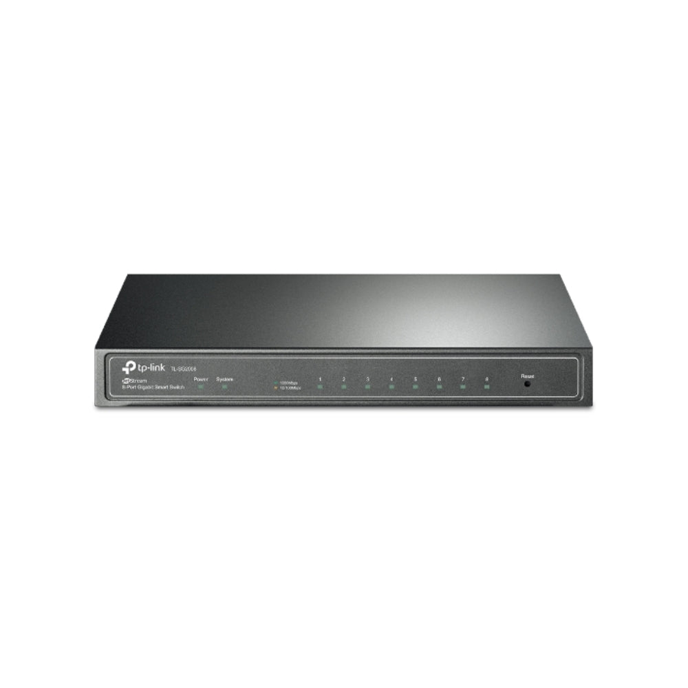 Switch TP-Link Jetstream 8 Puertos Gigabit Soporta VLAN 802.Q Storm Control TL-SG2008