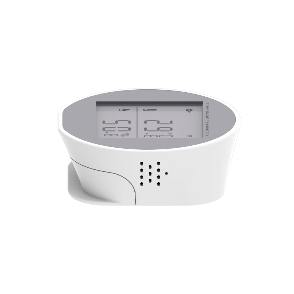 Sensor Dimax de Temperatura y Humedad Wifi Control por Voz Alexa y Google Pantalla con Reloj Digital Alimentacion USB y Pilas AAA S111