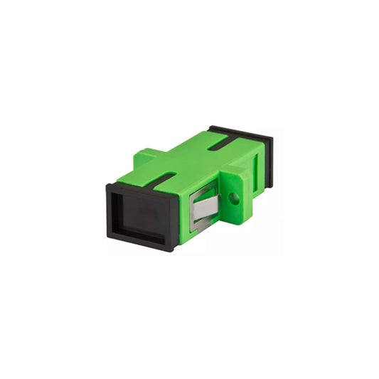 Adaptador de Fibra Optica Dimax SC/APC Monomodo o Multimodo Perdida maxima 0.5 Reutilizable hasta 10 Veces color Verde C836