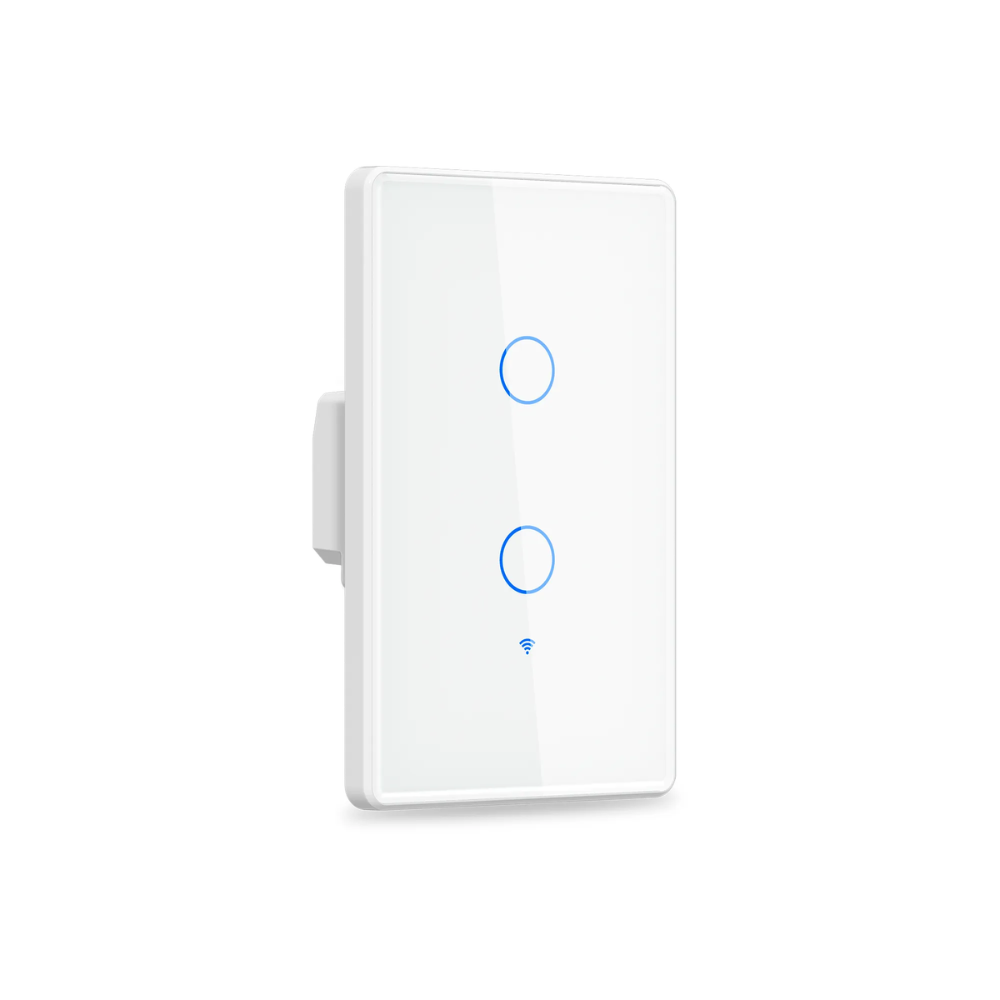 Interruptor Dimax Zigbee Tactil 2 gang color Blanco H371